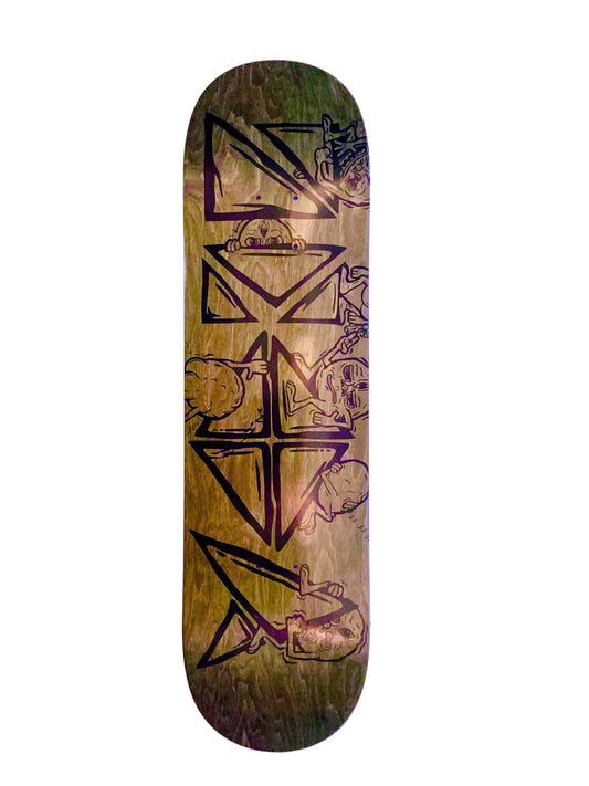 “Holy Billies!l 8.25 Olive/Blue Veneer